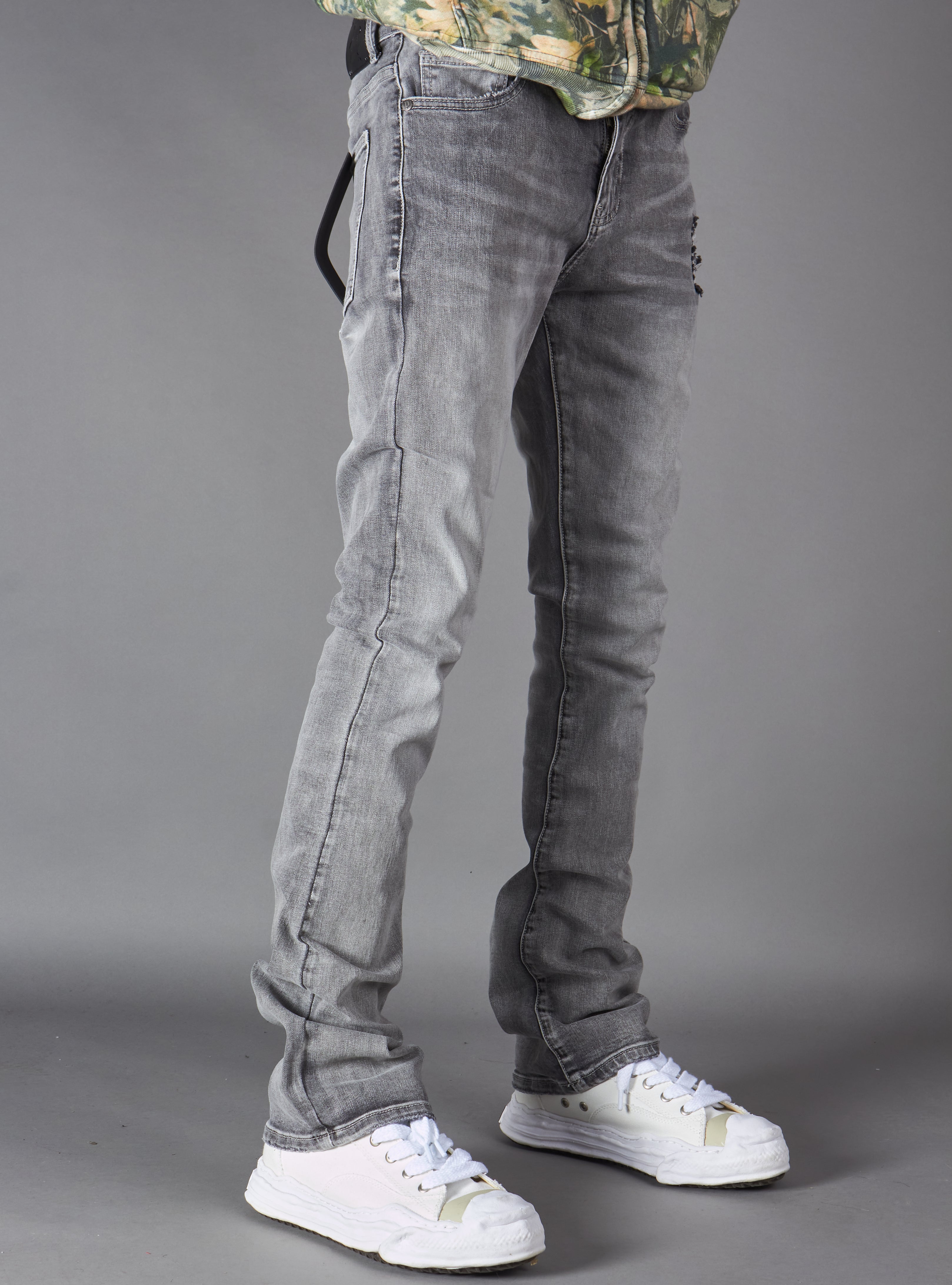Politics Jeans - Dran Stacked - Grey Wash - Hol-18