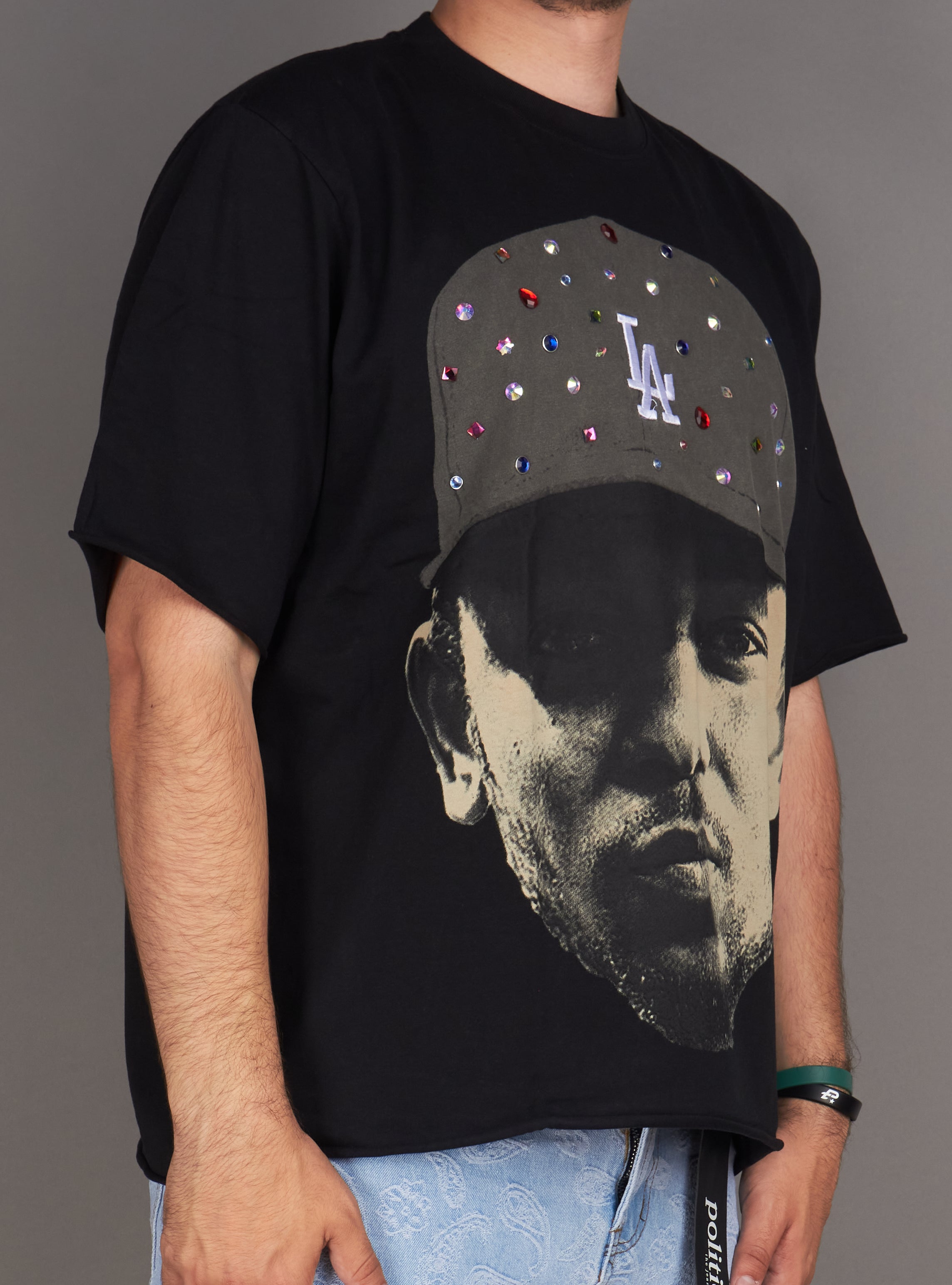 Politics T-Shirt - Stafan - Black On Black - 312
