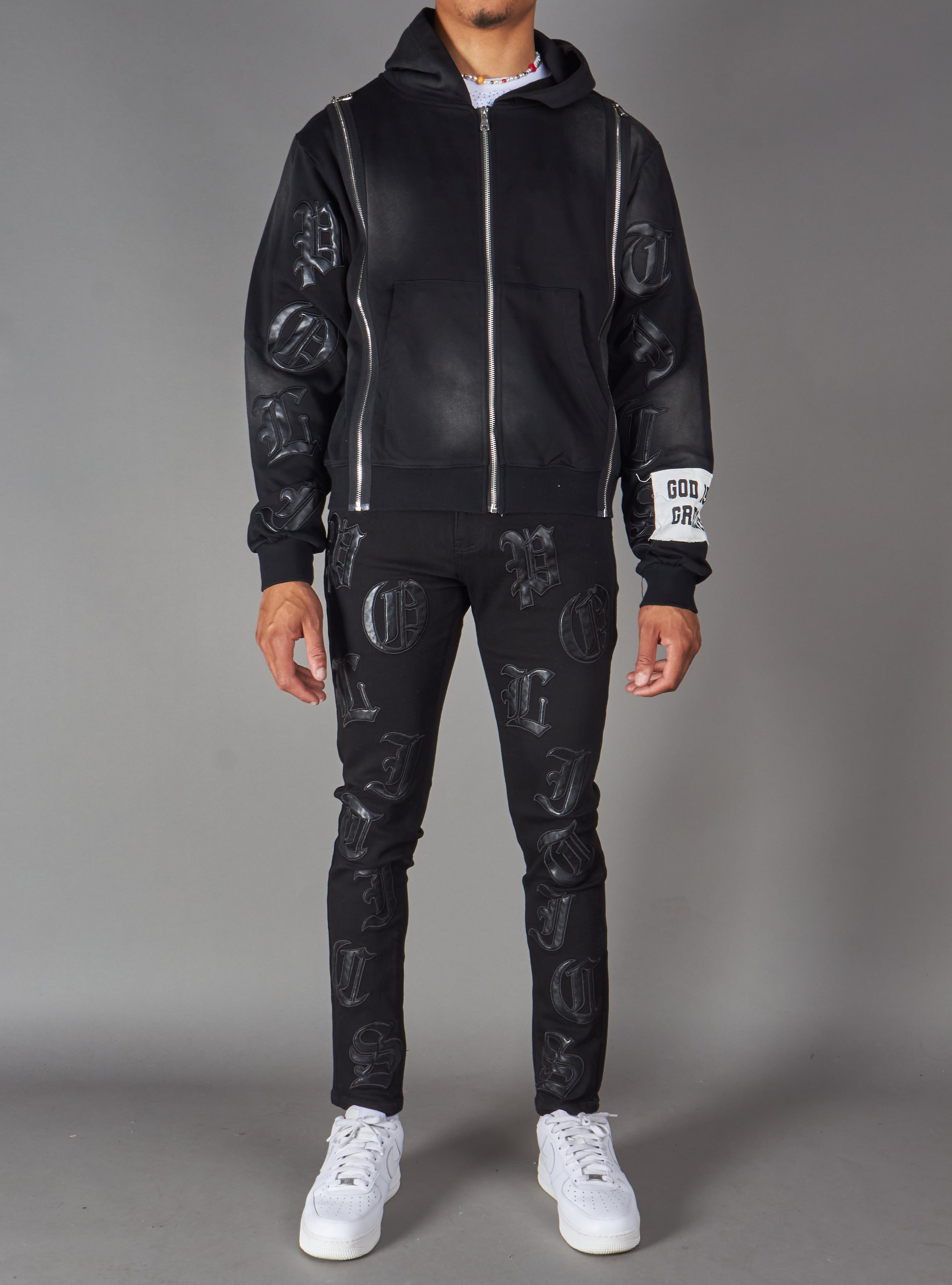 Politics Hoodie - Betz - Black Wash - Hol-31