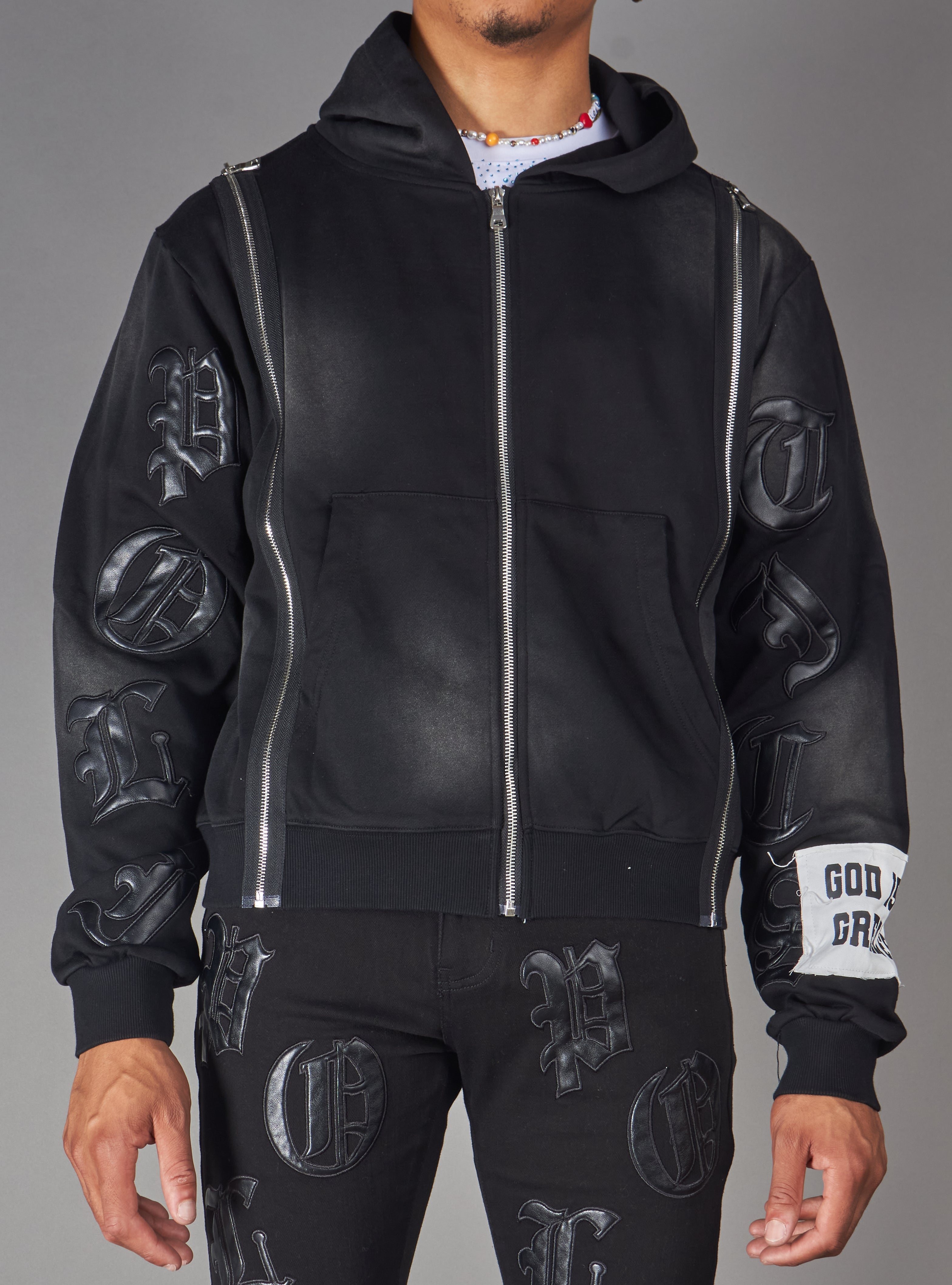 Politics Hoodie - Betz - Black Wash - Hol-31