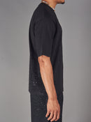 Politics T-Shirt - Pryden - Black On Black - 086