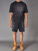 Politics T-Shirt - Pryden - Silver On Black - 089