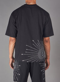 Politics T-Shirt - Pryden - Silver On Black - 089