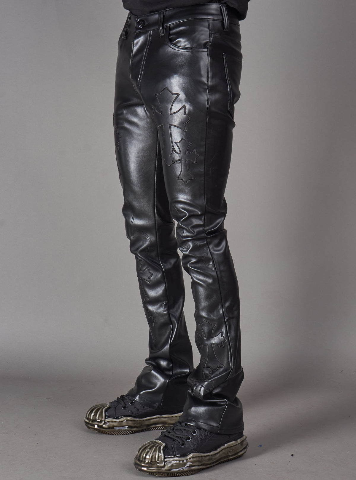 Politics Pants - Brox - Black Leather - Hol-45