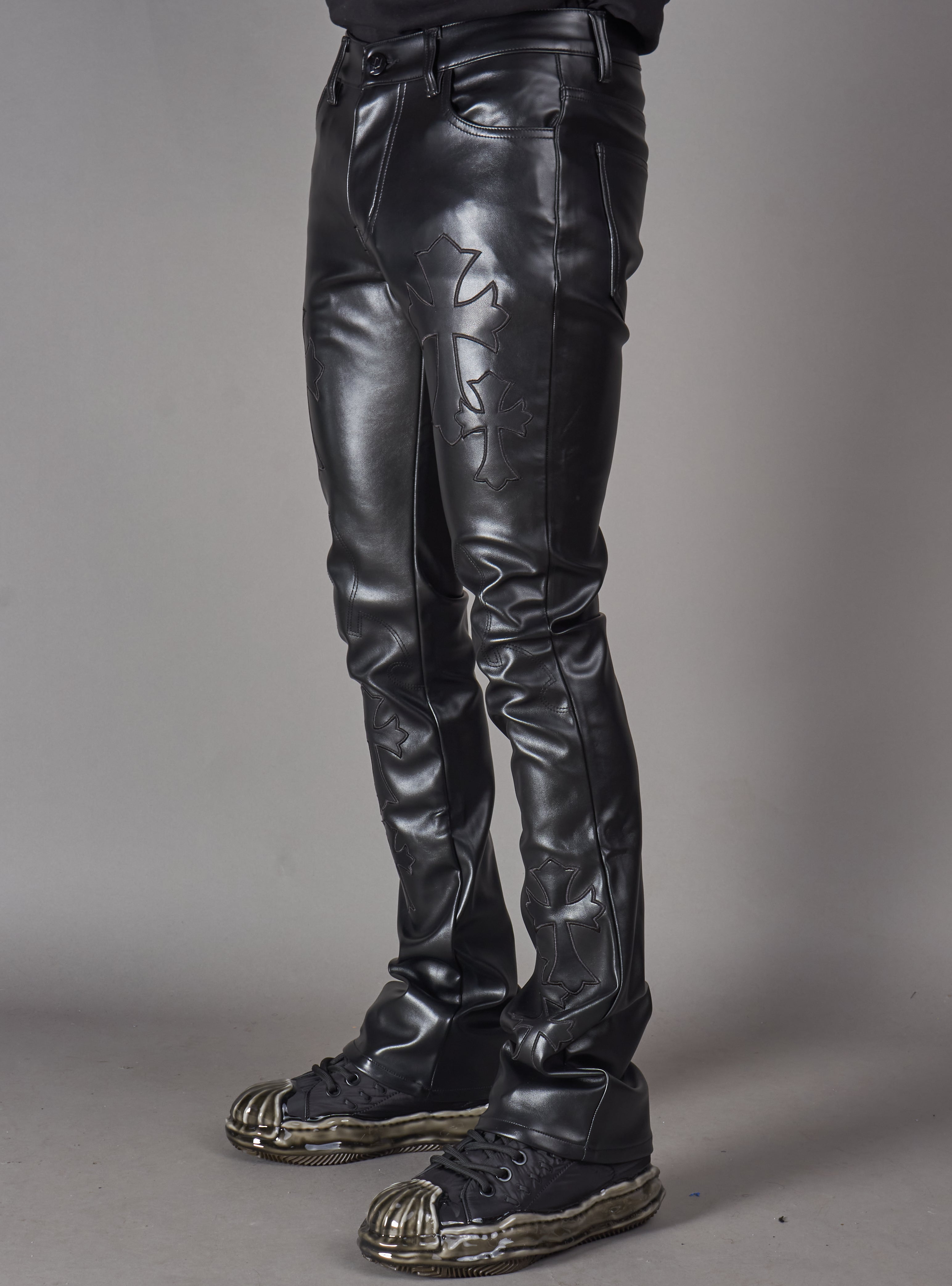 Politics Pants - Brox - Black Leather - Hol-45