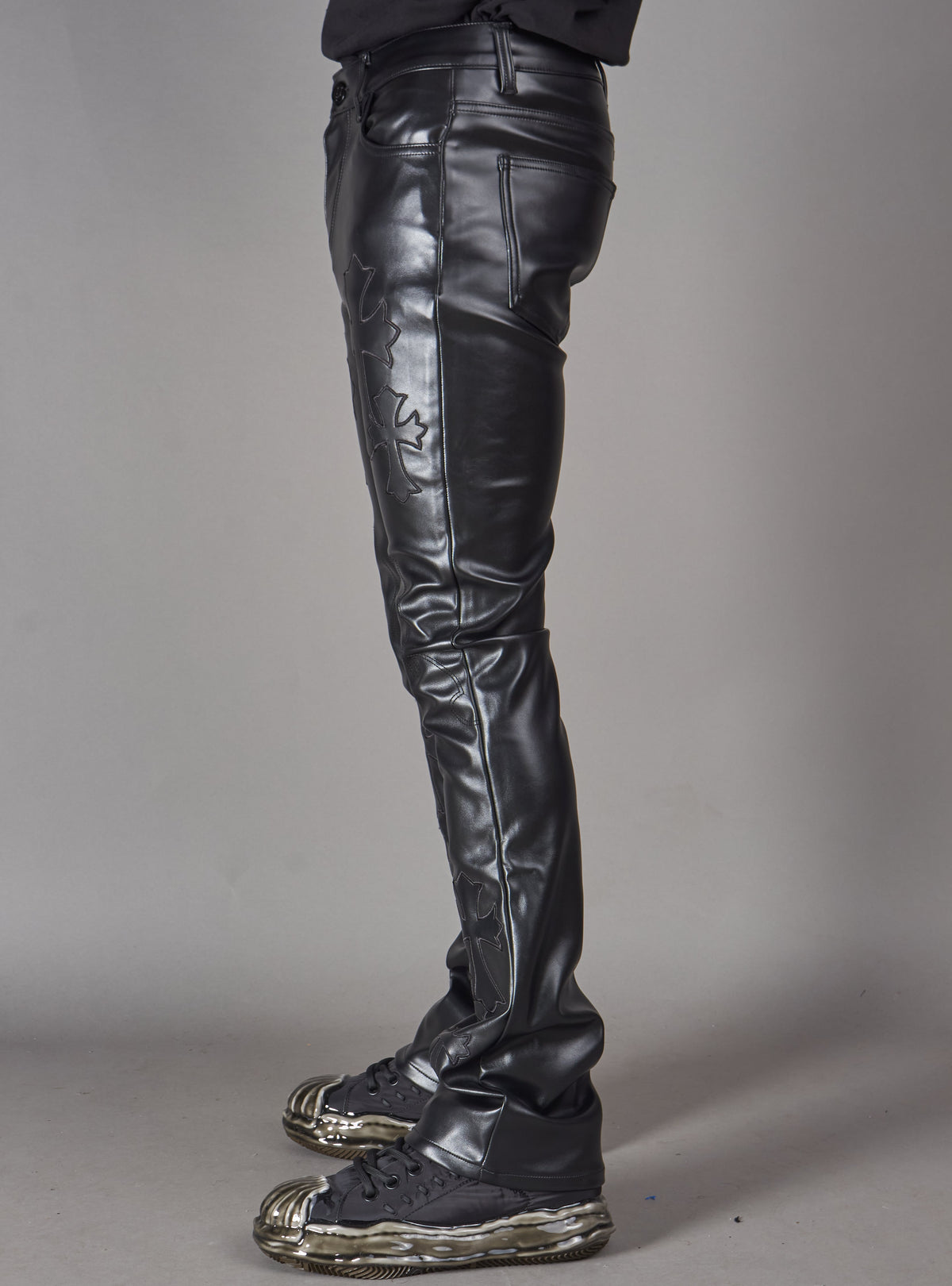 Politics Pants - Brox - Black Leather - Hol-45