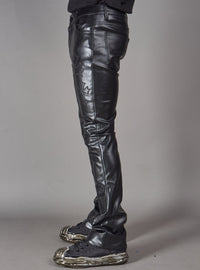 Politics Pants - Brox - Black Leather - Hol-45