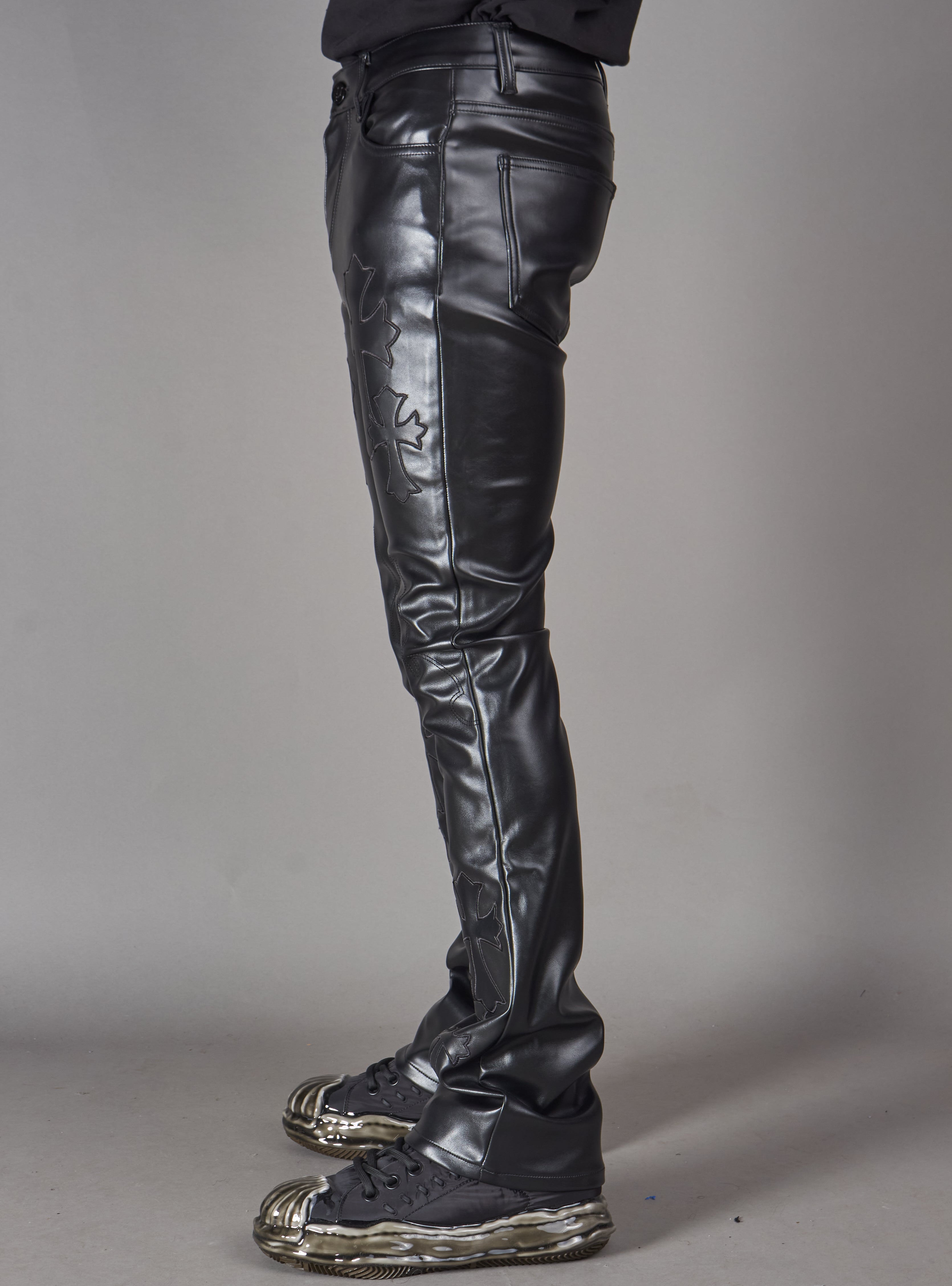 Politics Pants - Brox - Black Leather - Hol-45