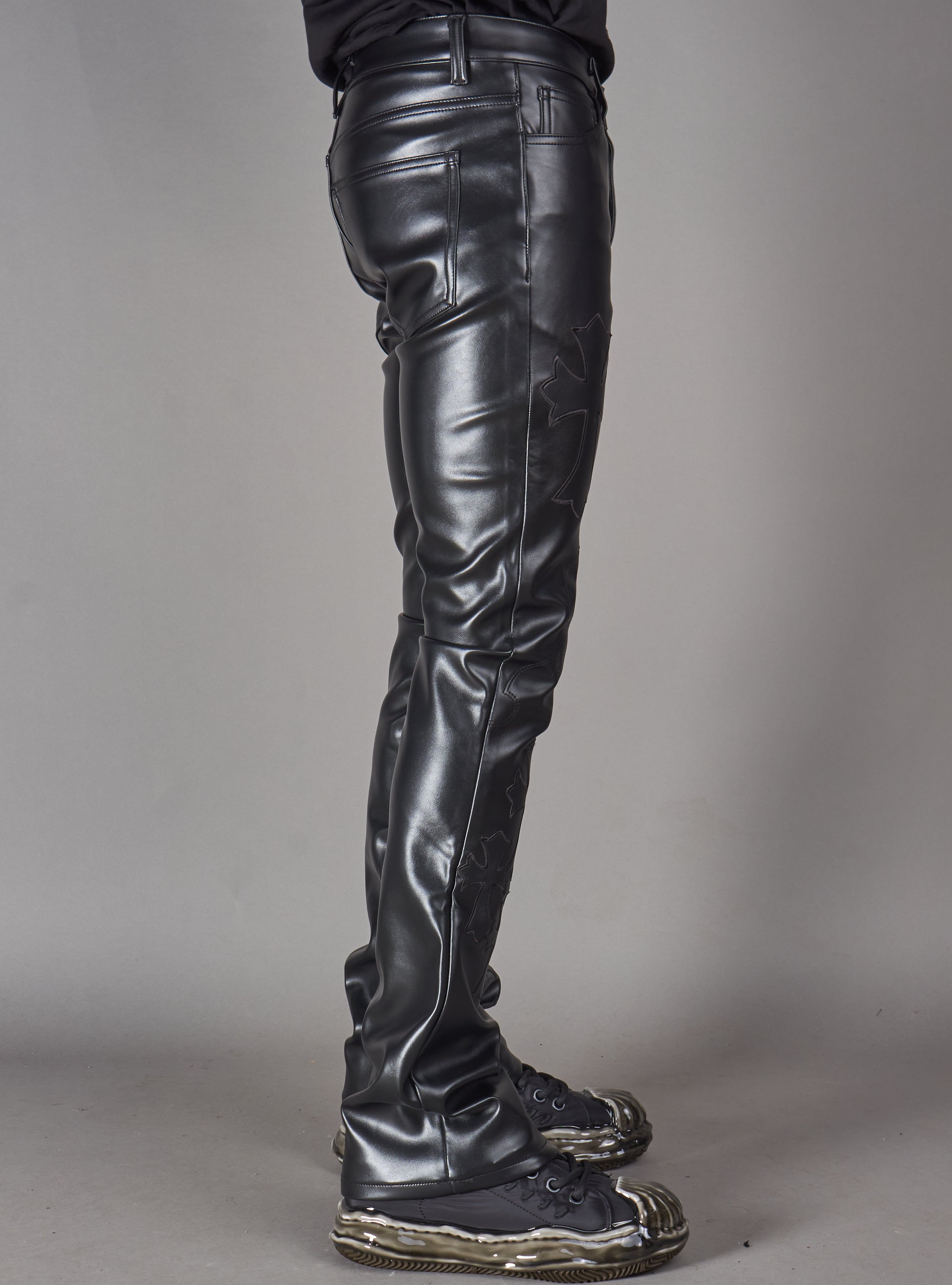 Politics Pants - Brox - Black Leather - Hol-45