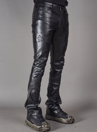 Politics Pants - Brox - Black Leather - Hol-45