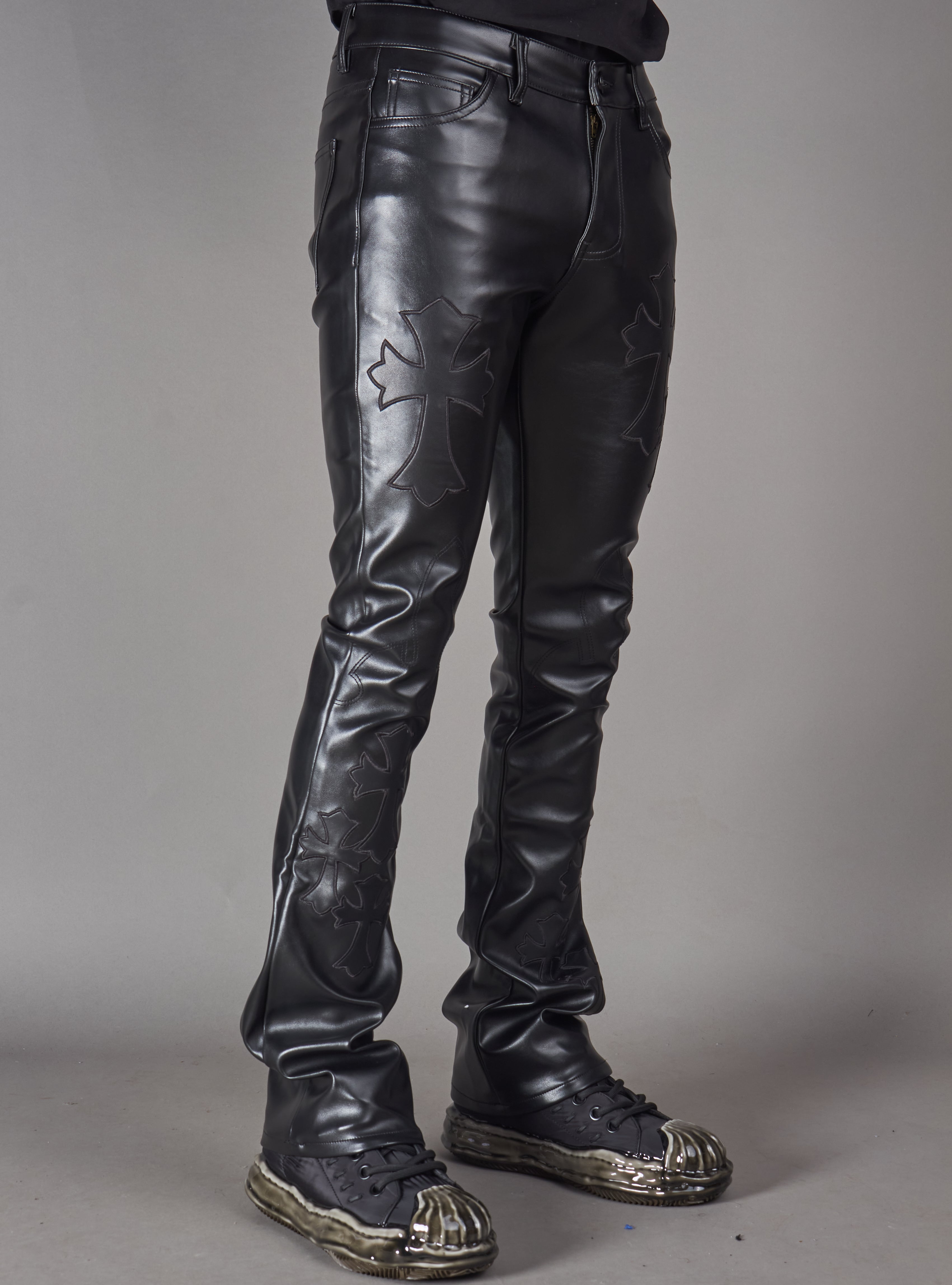 Politics Pants - Brox - Black Leather - Hol-45