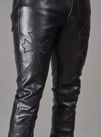 Politics Pants - Brox - Black Leather - Hol-45