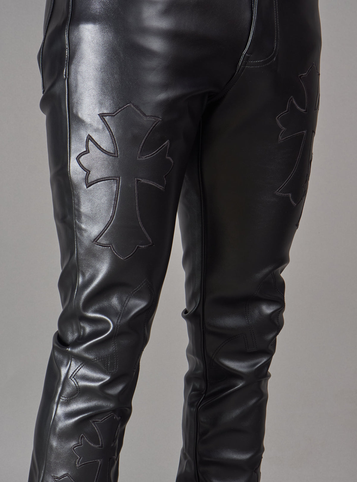Politics Pants - Brox - Black Leather - Hol-45