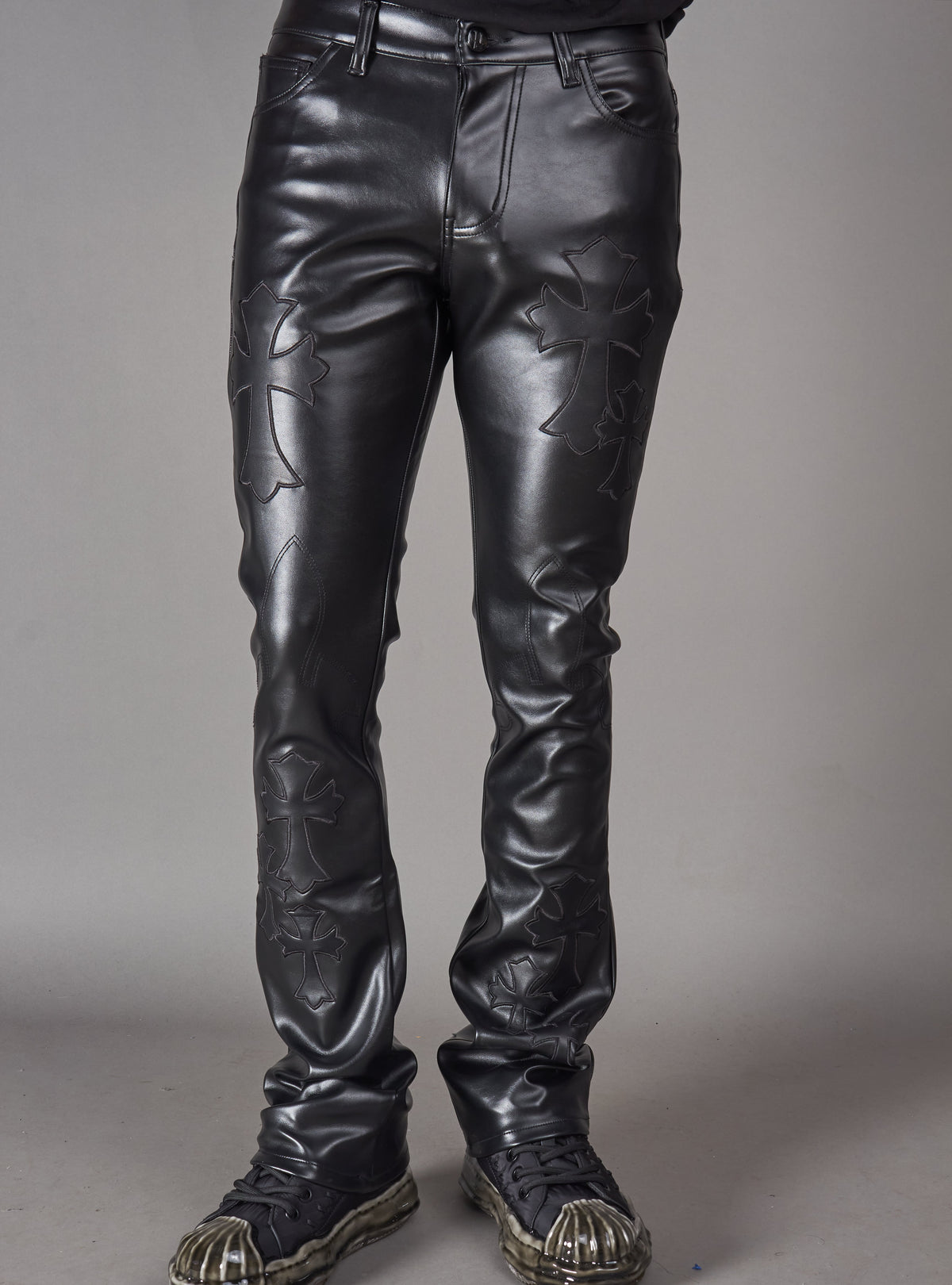 Politics Pants - Brox - Black Leather - Hol-45