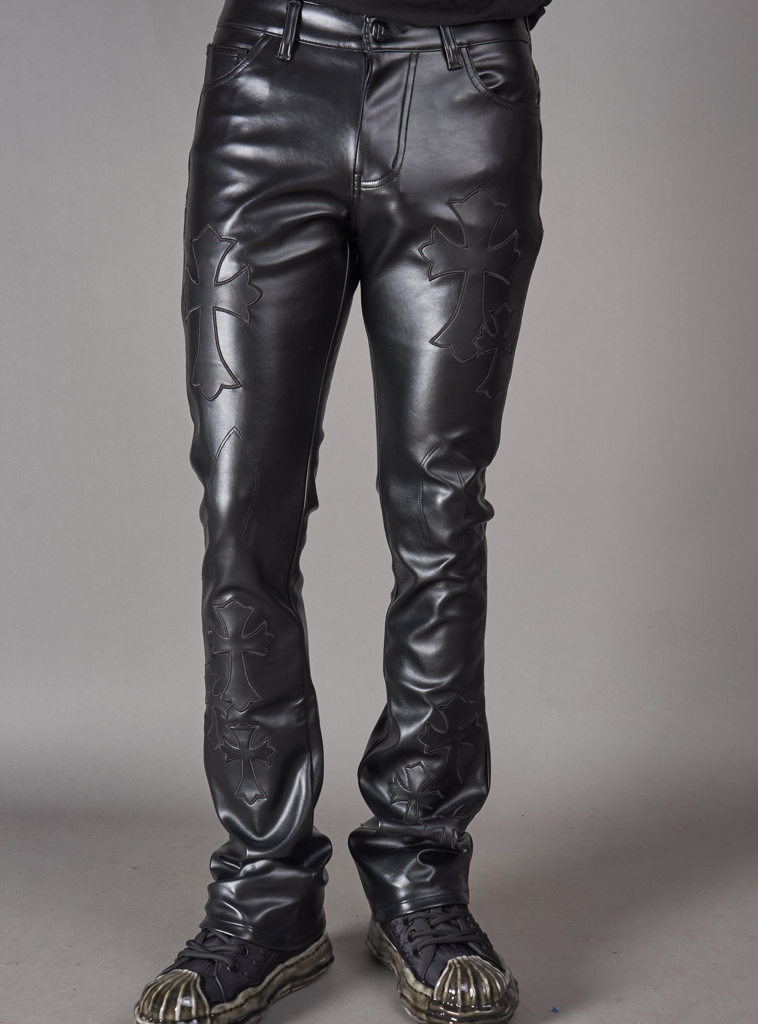Politics Pants - Brox - Black Leather - Hol-45