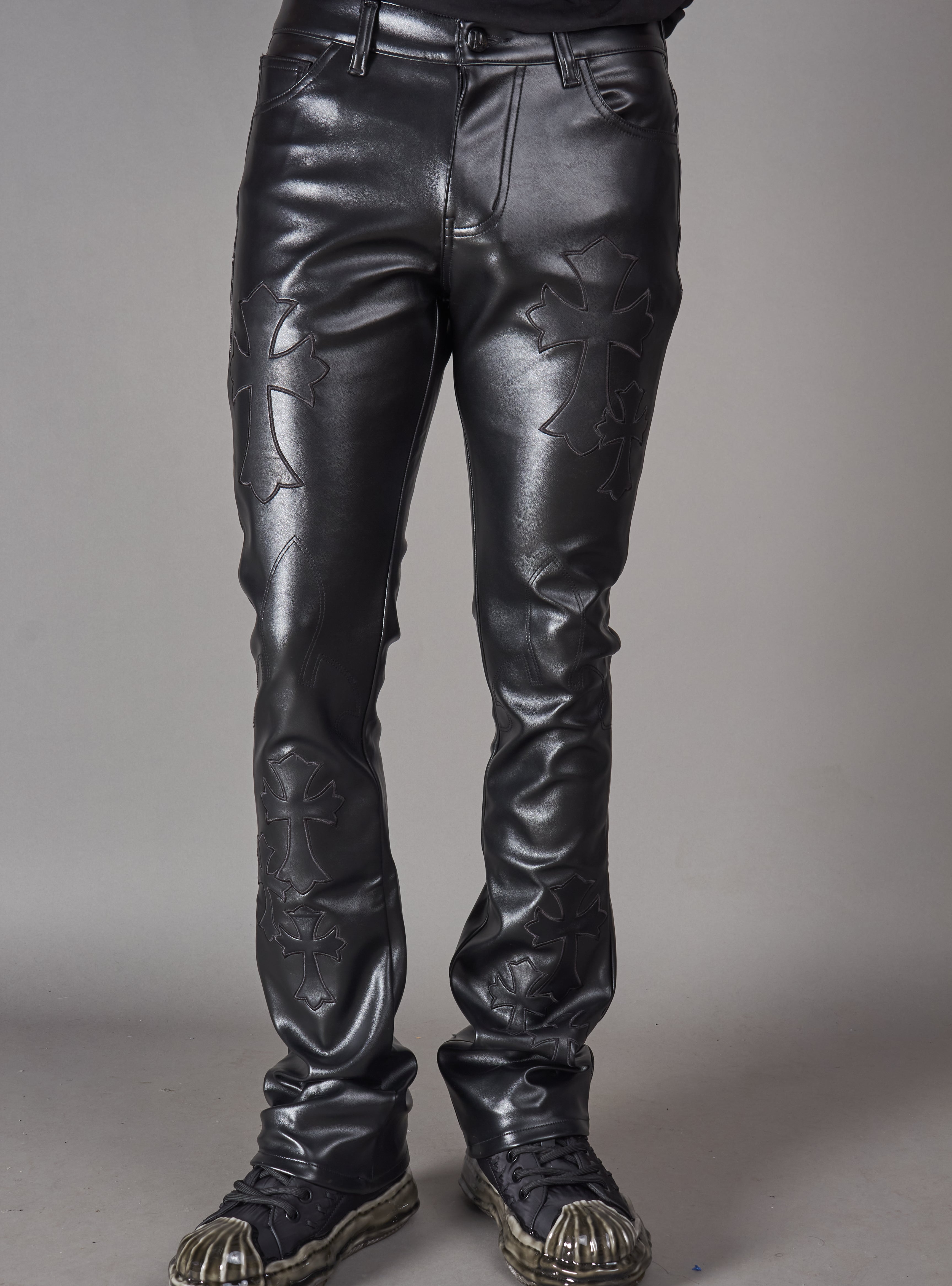 Politics Pants - Brox - Black Leather - Hol-45