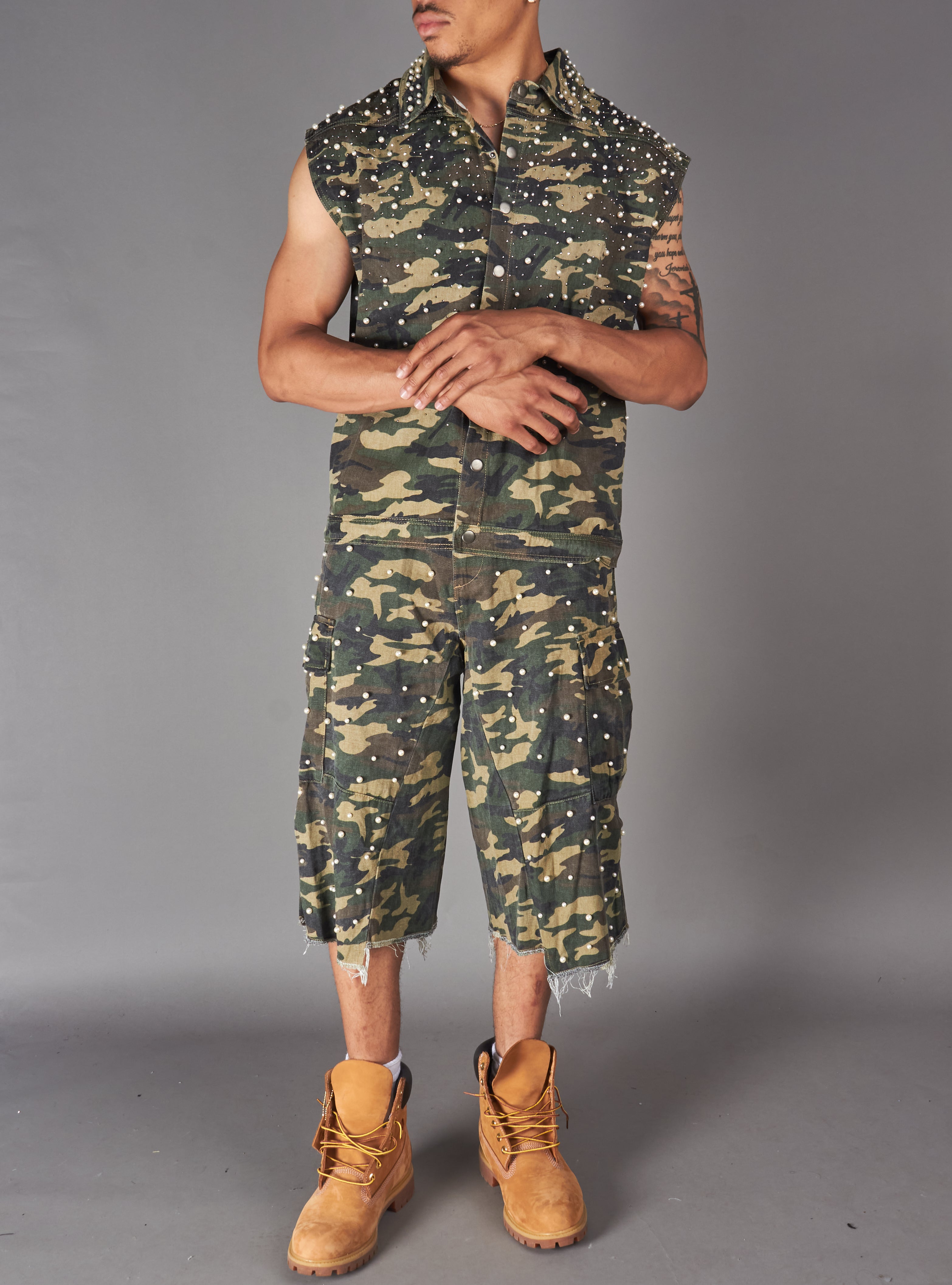Politics Vest - Miron - Green Khaki Camo - 987