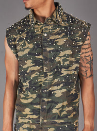 Politics Vest - Miron - Green Khaki Camo - 987