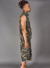 Politics Vest - Miron - Green Khaki Camo - 987