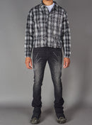 Politics Flannel - Eron - Black- Hol-11