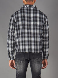 Politics Flannel - Eron - Black- Hol-11