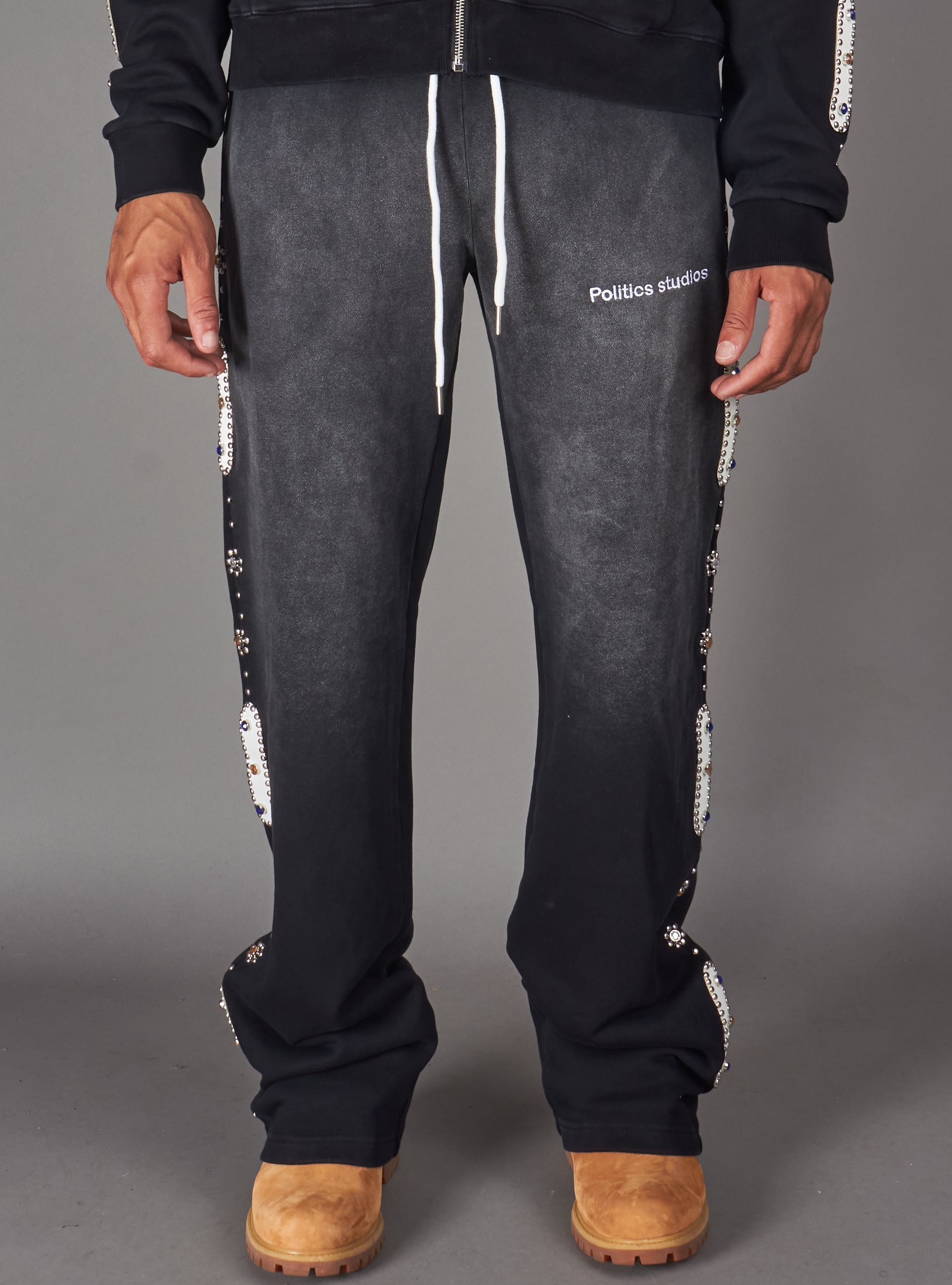 Politics Sweatpants - Kaida - Black - HOL-39