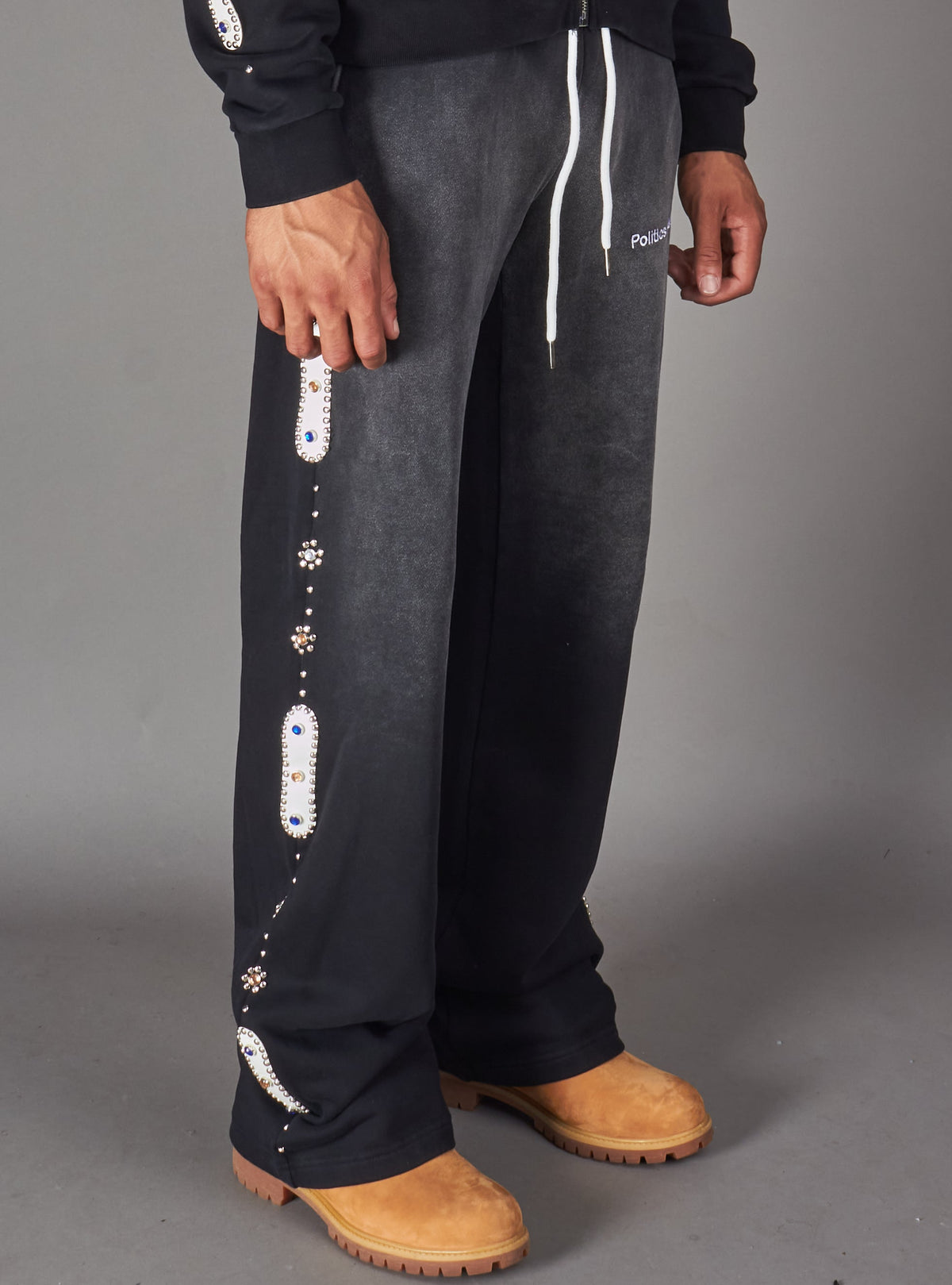 Politics Sweatpants - Kaida - Black - HOL-39