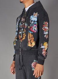 Politics Hoodie - Nivin - Black - 338