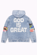 Politics Jacket — Blue Wash