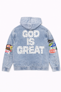 Politics Jacket — Blue Wash