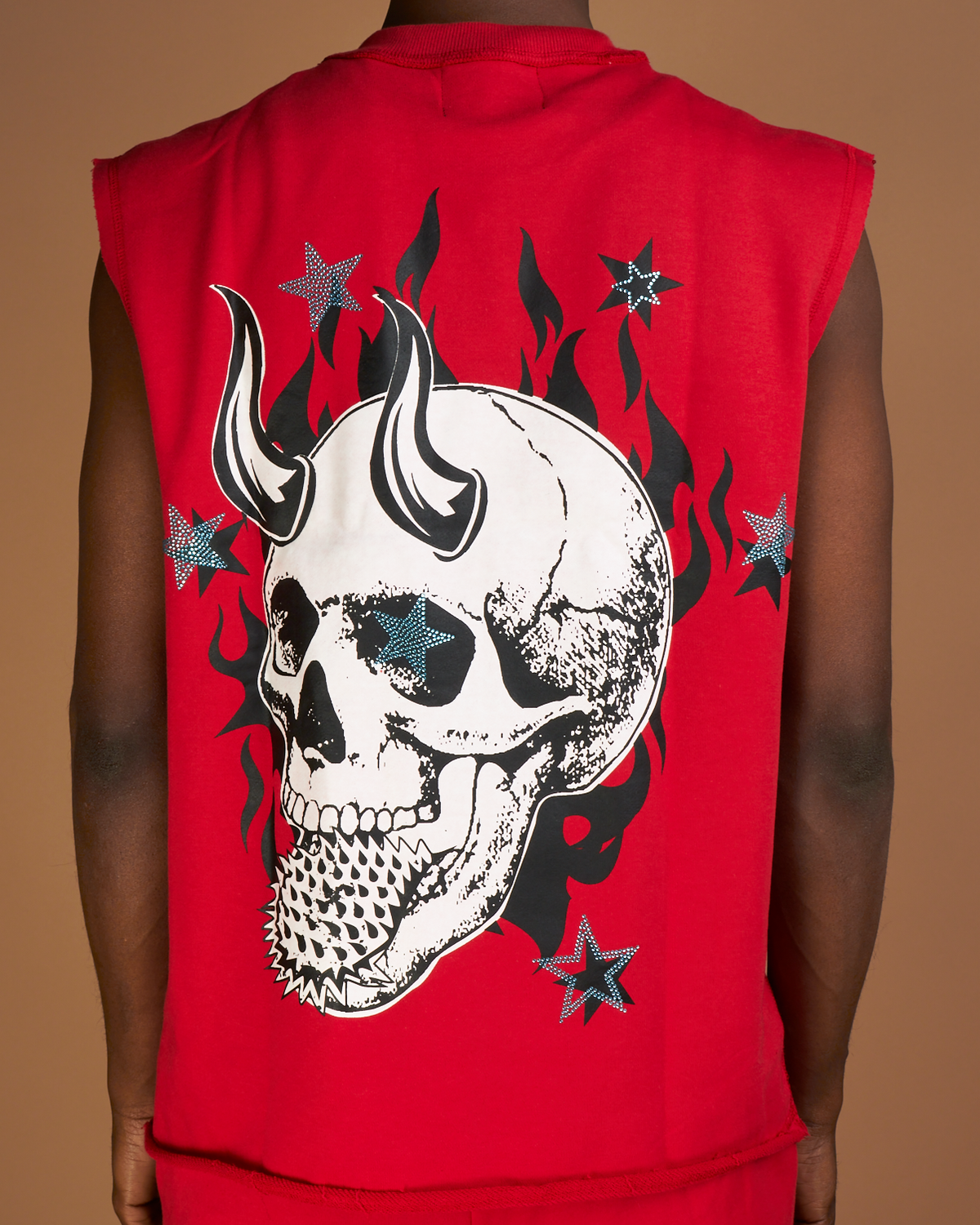 Politics Tank Top - Stockten - Red, White And Black - 093