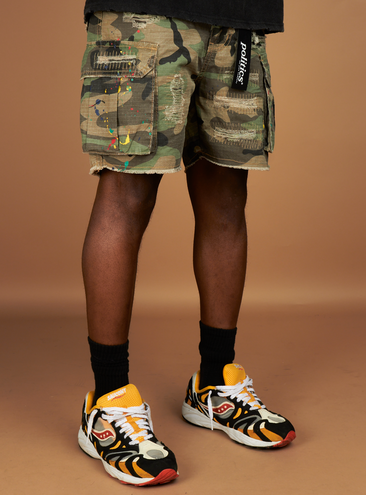 Politics Shorts - Mott - Camo Multi Paint - 807