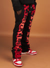 Politics Sweatpants - Hale - Black and Red - 400