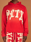 Politics Hoodie - Hale - Red and Cream - 301