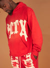 Politics Hoodie - Hale - Red and Cream - 301