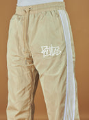 Politics Track Pants - Wisp - Beige Nylon - 402