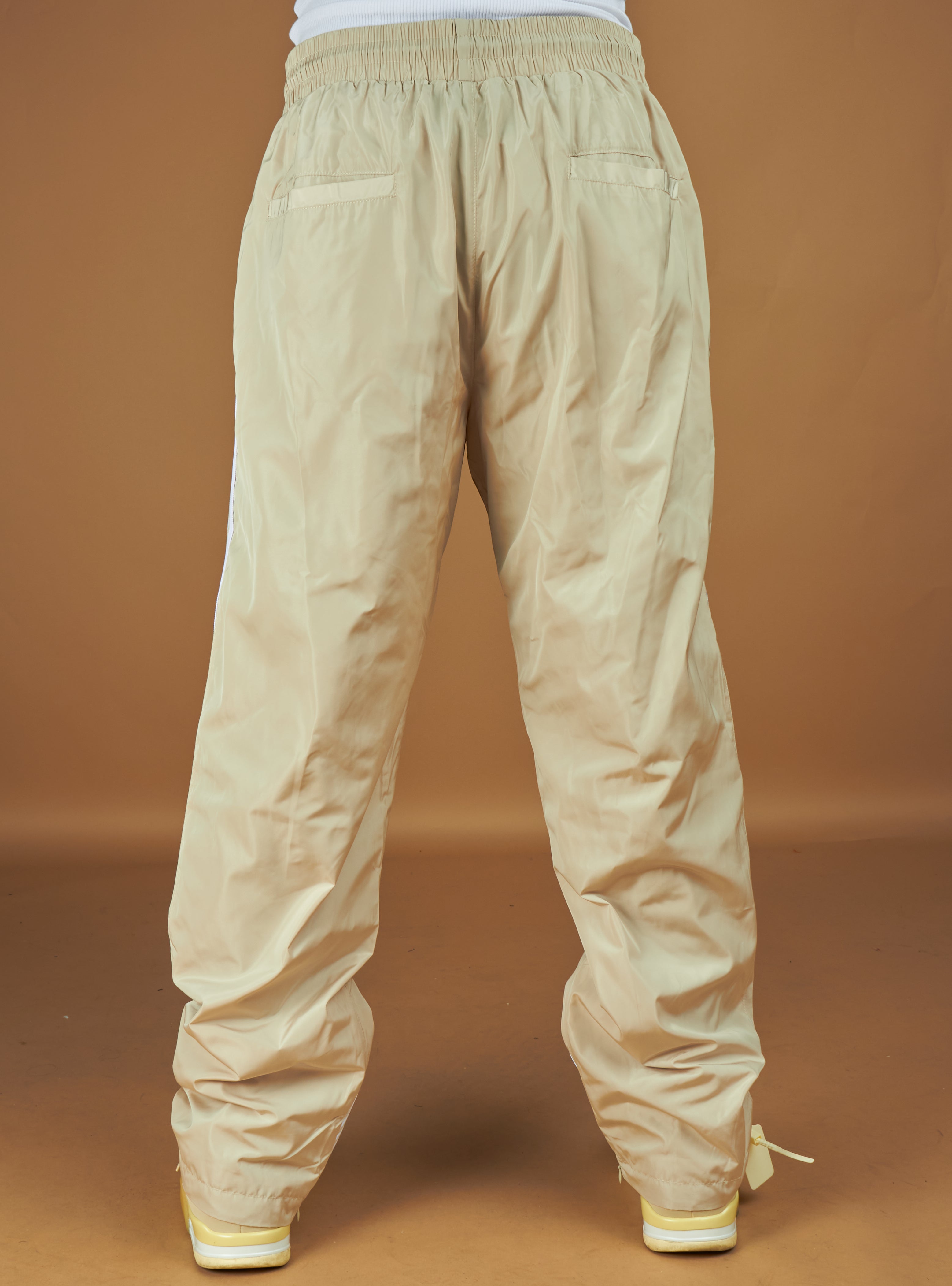 Politics Track Pants - Wisp - Beige Nylon - 402