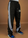 Politics Track Pants - Wisp - Black Nylon - 203