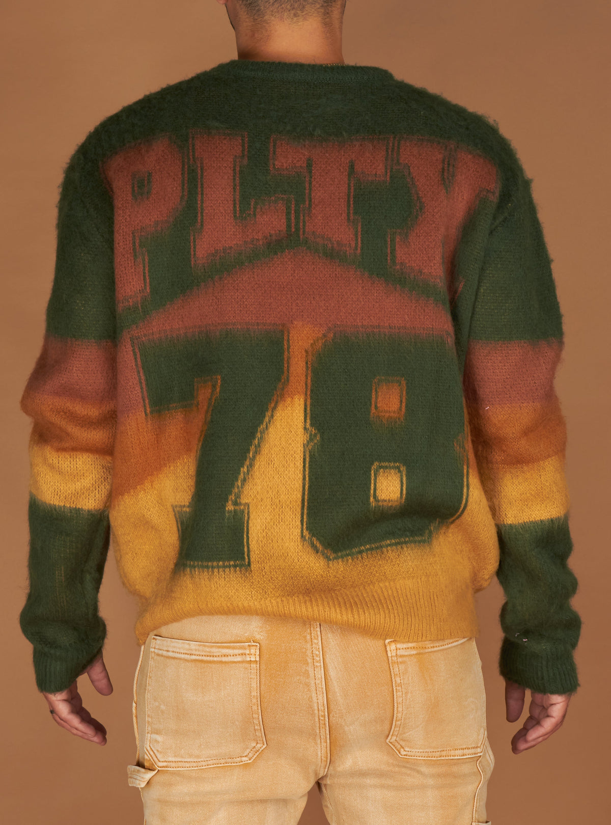Politics Sweater - Babe - Green and Brown - 501