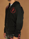 Politics Hoodie - Web - Black and Red- 301