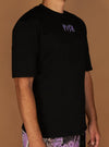 Politics T-Shirt - Mott - Black And Purple- 914