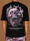 Politics T-Shirt - Mott - Black And Purple- 914