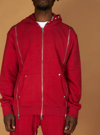 Politics Sweatsuit - Rivet - Red - 717/718