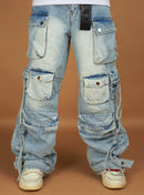 Politics Jeans - Cunningham Baggy Fit - Light Blue Wash - 502