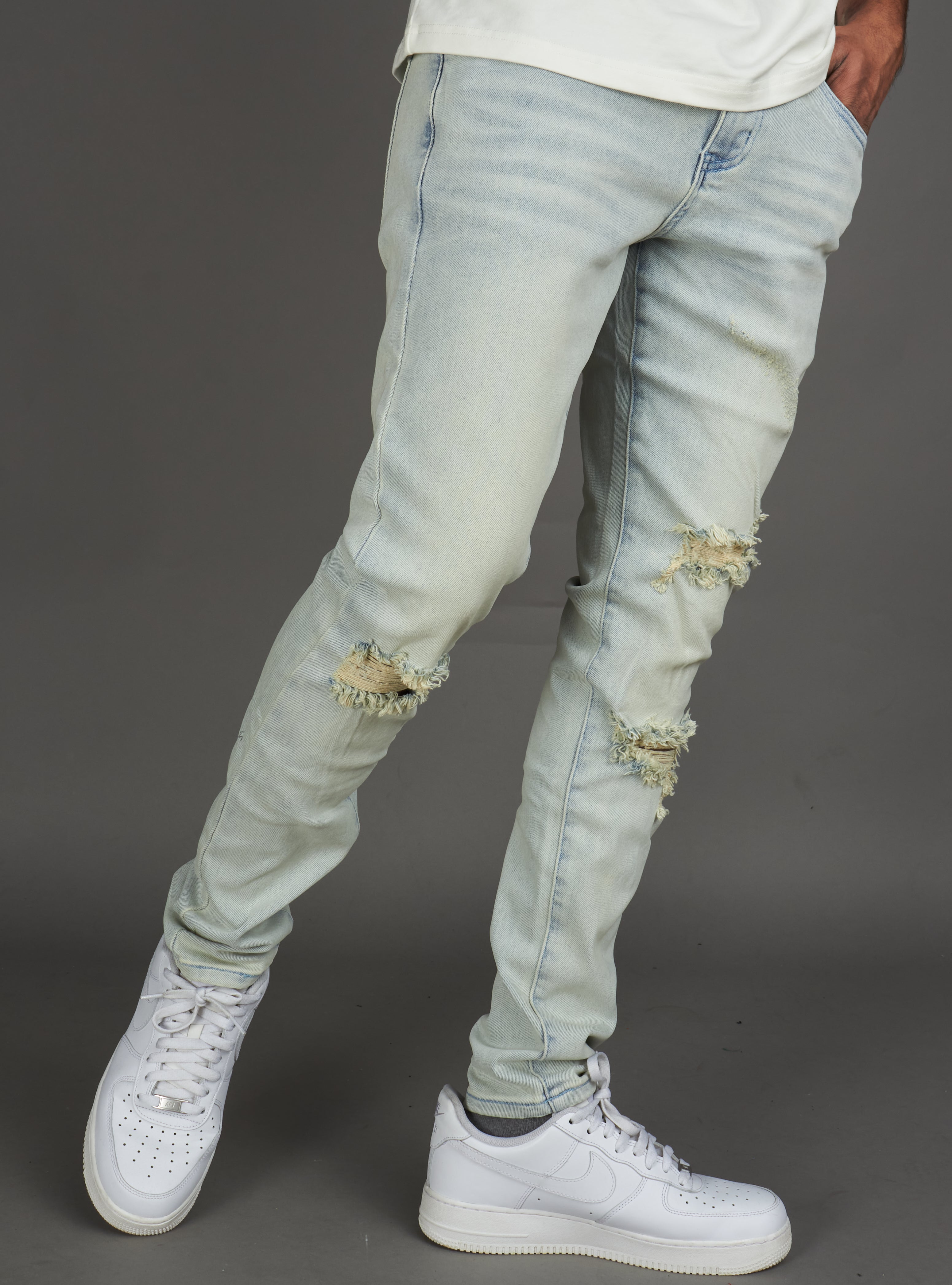 Politics Jeans - Alonso Skinny Fit  - Light Blue Wash - 252