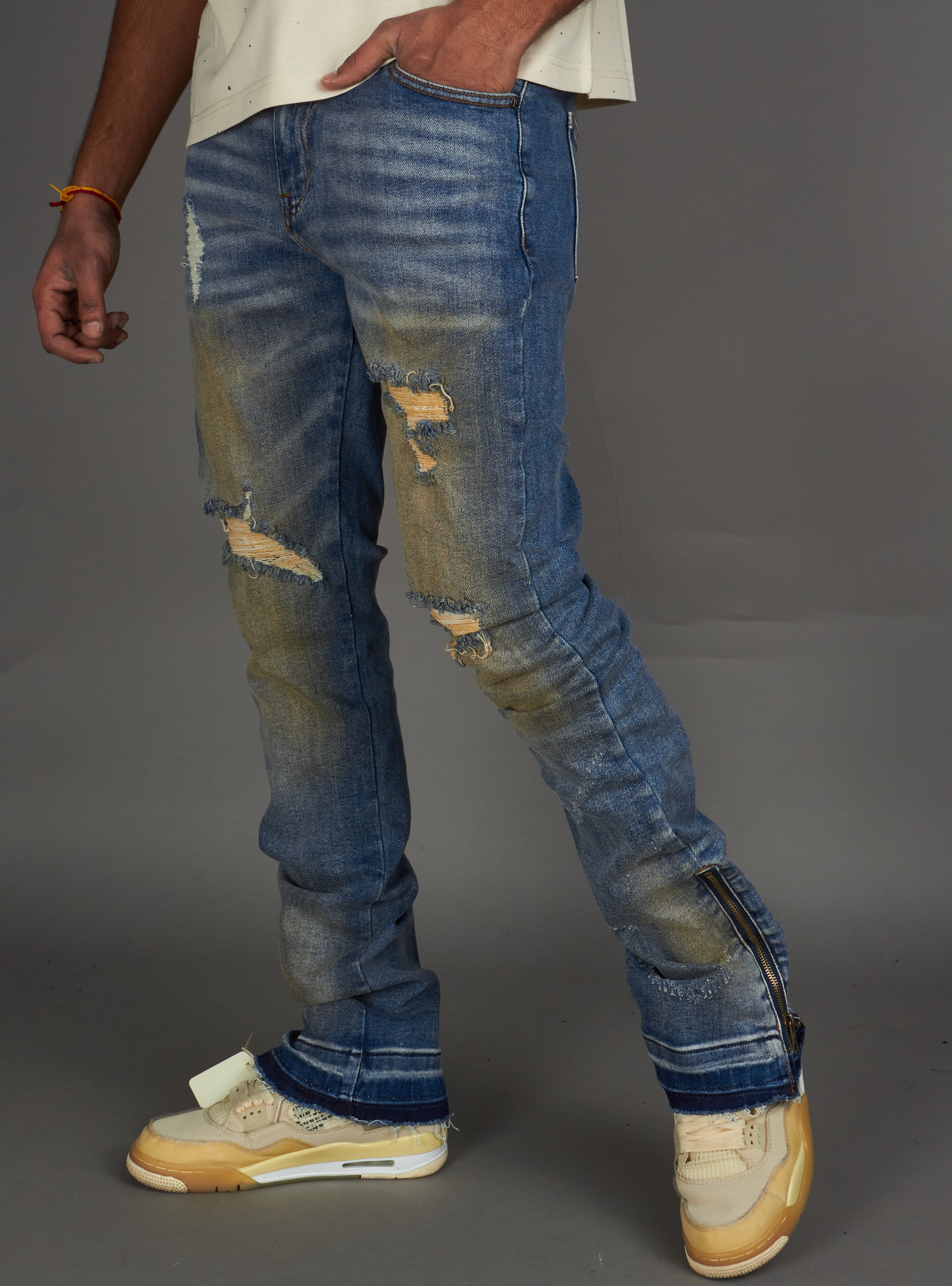 Politics Jeans - Agassi Skinny Fit - Vintage Blue Wash - 977