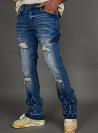 Politics Jeans - Agassi Stacked Fit - Blue Wash - 967