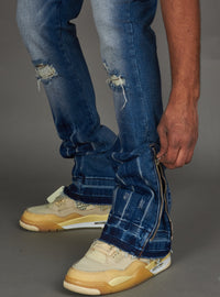 Politics Jeans - Agassi Stacked Fit - Blue Wash - 967