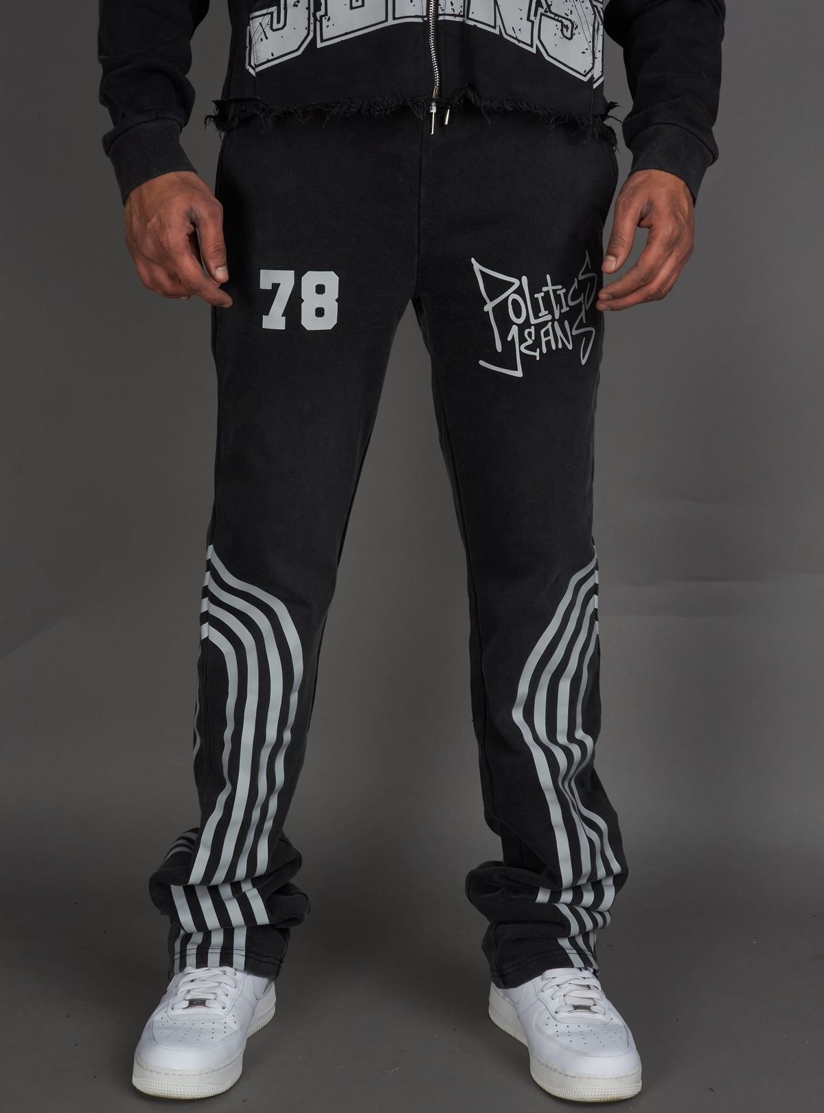 Politics Sweatpants - Ban - Grey Wash - 023