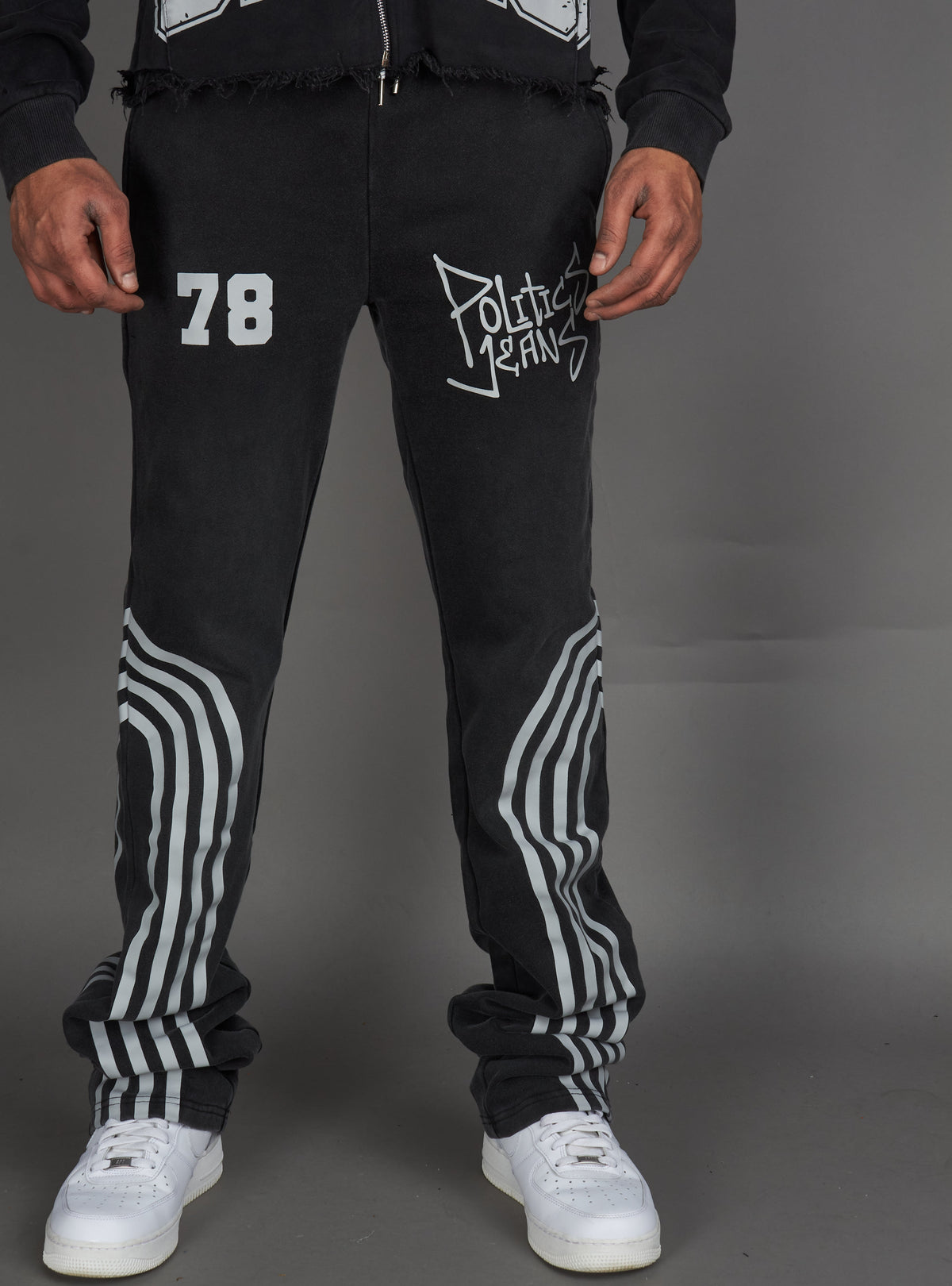 Politics Sweatpants - Ban - Grey Wash - 023